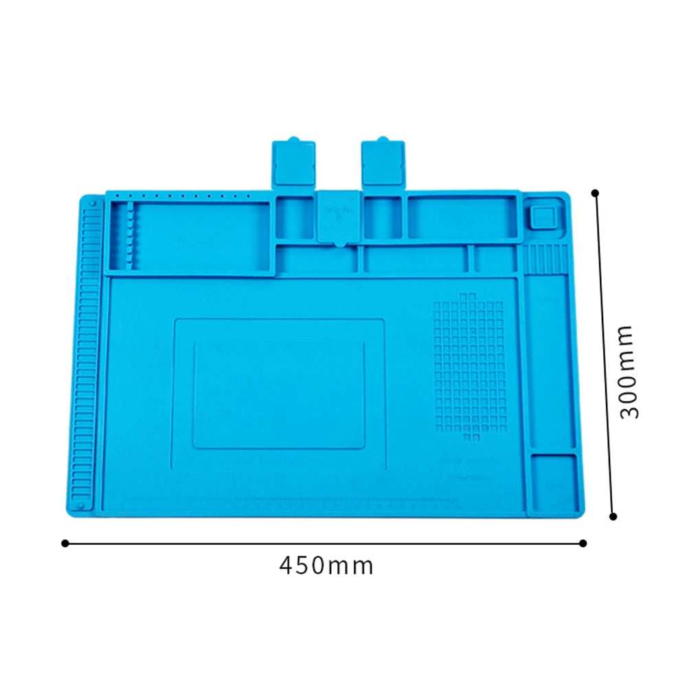 Repair Pad Silicone Waterproof Motherboard Electronic Equipment Repair Board Multi-Component Placement Heat Tin removal work pad