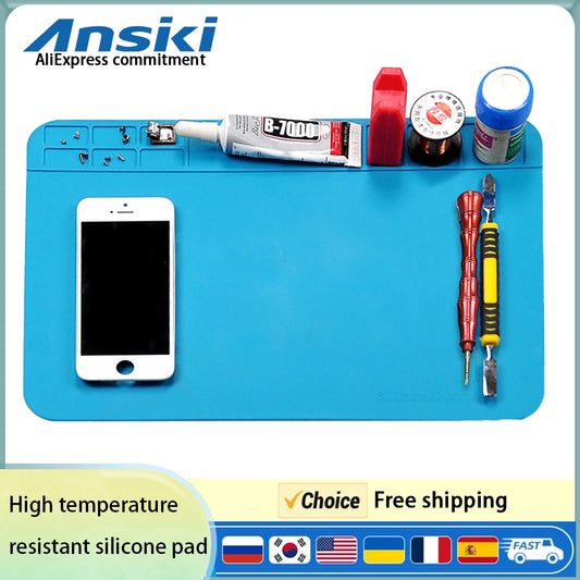 Repair Pad Silicone Waterproof Motherboard Electronic Equipment Repair Board Multi-Component Placement Heat Tin removal work pad