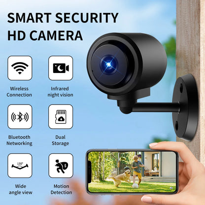 C1 1080P HD Mini Wifi Camera 130° Wide Angle Smart Home  IP Camcorder Networking Security Micro Camcorder IR Night Vision Alarm